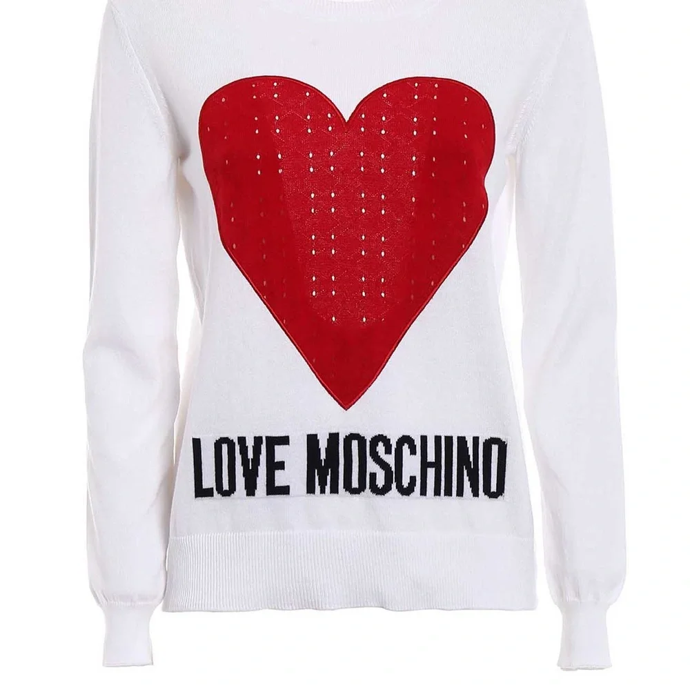 Love Moschino Heart intarsia cotton sweater - Picture 7 of 8